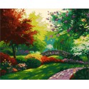 Красочный парк Раскраска (картина) по номерам на холсте Menglei