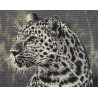 Леопард с изумрудными глазами Алмазная мозаика на подрамнике