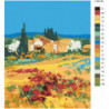 Пейзаж Тоскана импрессионизм 80х100 Раскраска картина по номерам на холсте