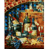  Натюрморт вино и сыр Раскраска картина по номерам CG2024