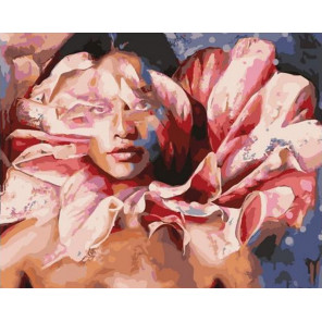 dusha cvetka raskraska kartina po nomeram na holste картины по номерам пейнбой