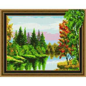 lesnoe ozero almaznaya vyshivka mozaika color kit колор картины по номерам