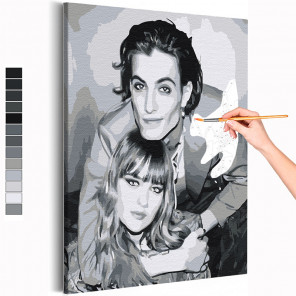  Maneskin / Виктория и Дамиано Раскраска картина по номерам на холсте AAAA-RS251