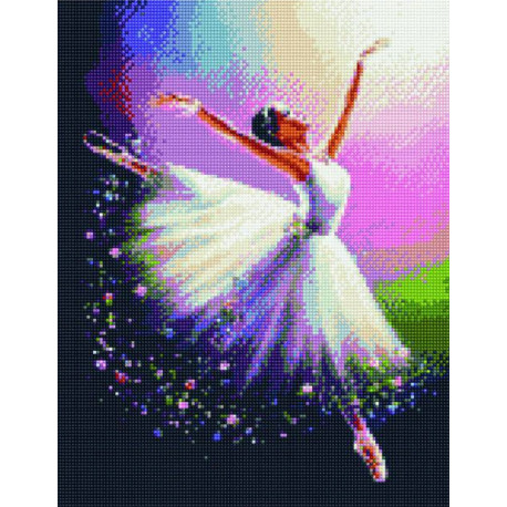  Невесомость балерины Алмазная вышивка мозаика на подрамнике на подрамнике WB11805