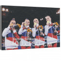 Спортивная гимнастика / Олимпиада Токио 100х150 см Раскраска картина по номерам на холсте