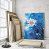  Ромашки на голубом 60х80 см Раскраска картина по номерам на холсте AAAA-RS237-60x80