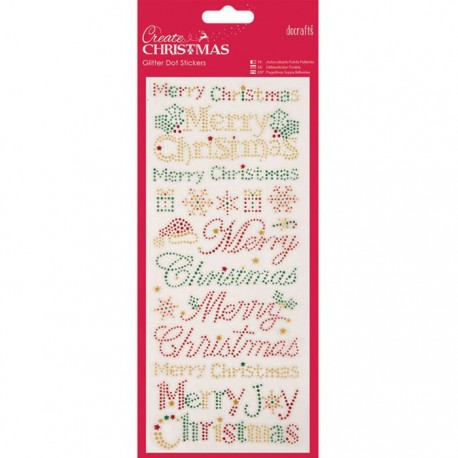 Merry Christmas Create Christmas Стикеры для скрапбукинга, кардмейкинга Docrafts