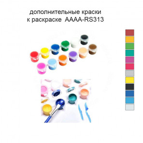 Дополнительные краски для раскраски 40х40 см AAAA-RS313