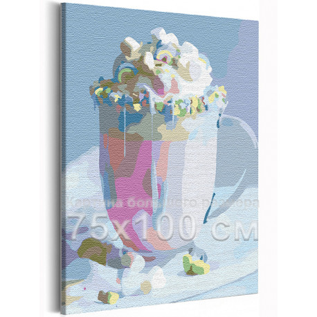  Воздушный десерт / Еда / Сладости 75х100 см Раскраска картина по номерам на холсте AAAA-RS149-75x100