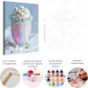 Пример картины и схема Воздушный десерт / Еда / Сладости Раскраска картина по номерам на холсте AAAA-RS149