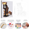 Пример картины и схема Шоколадные конфеты / Сладости / Еда Раскраска картина по номерам на холсте AAAA-RS158