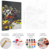 Пример картины и схема Цветы и фрукты Клод Моне / Известные картины Раскраска картина по номерам на холсте AAAA-RS268