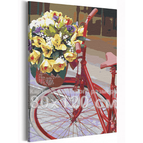 Принт Цветы на велосипеде-15
