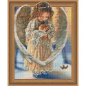 Ангел с котенком Алмазная вышивка мозаика