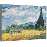  Пшеничное поле с кипарисом Винсент Ван Гог / Известные картины Раскраска картина по номерам на холсте AAAA-RS288-100x125