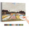 Цветники в Голландии Винсент Ван Гог / Известные картины Раскраска картина по номерам на холсте AAAA-RS270