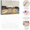 Пример картины и схема Цветники в Голландии Винсент Ван Гог / Известные картины Раскраска картина по номерам на холсте AAAA-RS2