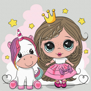 princessa s edinorozhkoy kartina po nomeram molly картина по номерам девочка