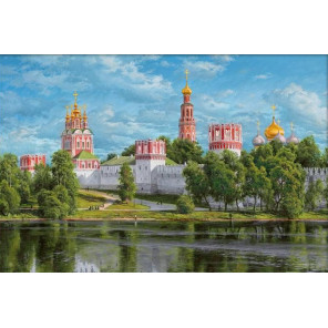  Новодевичий монастырь Алмазная вышивка мозаика АЖ-1911