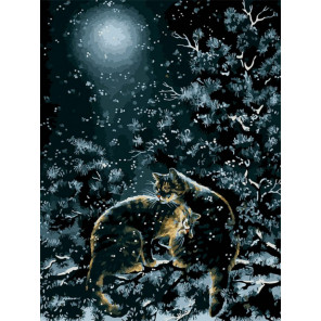  Любовь под снегом Раскраска картина по номерам на холсте Белоснежка 412-BA-C
