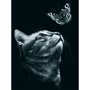  Бабочка Раскраска картина по номерам на холсте Белоснежка 416-BA-C