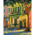 Французское кафе ( художник Haixia Liu ) Раскраска ( картина ) по номерам акриловыми красками на холсте Iteso