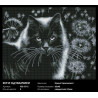  Кот и одуванчики Алмазная вышивка мозаика Белоснежка 902-GT-S
