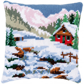  Зимний пейзаж Набор для вышивания подушки Vervaco PN-0150836