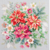  Магия цветов. Пуансеттия Набор для вышивания Чудесная игла 140-003