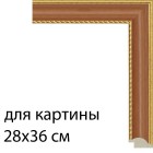 Для картины 28х36 см Светлая вишня с декоративной полоской Рамка для картины на картоне N172