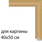 Для картины 40х50 см Бук с декоративной полоской Рамка для картины на картоне N173
