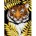  Золотой тигр Алмазная вышивка мозаика Гранни Ag2703