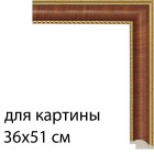 Для картины 36х51 см Тёмная вишня с декоративной полоской Рамка для картины на картоне N176