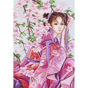  Розовые мечты Ткань с рисунком для вышивания Матренин Посад 1153