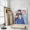  Bangtan Boys / BTS Корейская K-POP группа 80х120 см Раскраска картина по номерам на холсте AAAA-RS319-80x120