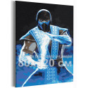  Саб -Зиро / Mortal Kombat / Мортал Комбат 80х120 см Раскраска картина по номерам на холсте AAAA-RS353-80x120