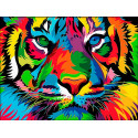 Красочный тигр Алмазная вышивка мозаика Алмазная живопись