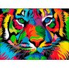  Красочный тигр Алмазная вышивка мозаика Алмазная живопись АЖ-4134