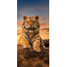  Довольный тигр Алмазная вышивка мозаика Алмазная живопись АЖ-4142