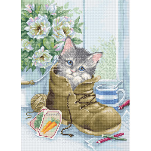  Милый котенок Набор для вышивания Luca-S B2391