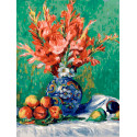  Ренуар. Натюрморт с цветами и фруктами Раскраска картина по номерам на холсте Белоснежка 464-AS