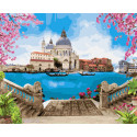  Венеция. Санта-Мария-Делла-Салюте Раскраска картина по номерам на цветном холсте Molly KHN0009