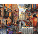  Венецианский ресторан Раскраска картина по номерам на цветном холсте Molly KHN0014