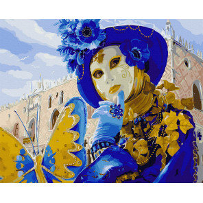  Венецианский фестиваль Раскраска картина по номерам на цветном холсте Molly KHN0013