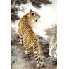 Тигр на скале Алмазная вышивка мозаика Алмазная живопись АЖ-4140