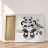  Малыши панды на ветке / Животные 80х80 см Раскраска картина по номерам для детей на холсте AAAA-V0023-80x80