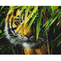  Тигр в джунглях Алмазная вышивка мозаика на подрамнике Painting Diamond GF5886