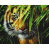  Тигр в джунглях Алмазная вышивка мозаика на подрамнике Painting Diamond GF5886