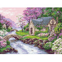  Весенний пейзаж Алмазная вышивка мозаика Риолис АМ0068