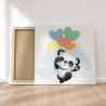 Пример в интерьере Панда с воздушными шариками / Животные Раскраска картина по номерам для детей на холсте AAAA-V0073